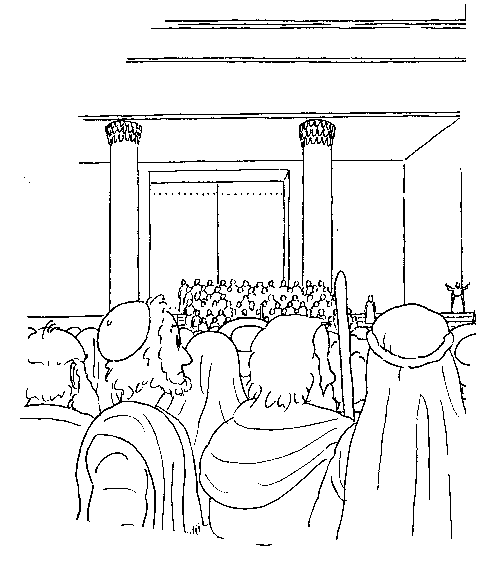 Plansa de colorat cu Biblia Ilustrata 52